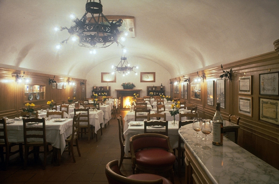 salle historique du restaurant Checchino dal 1887